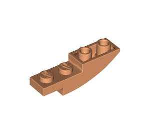 LEGO Huidskleurig Helling 1 x 4 Gebogen Omgekeerd (13547)