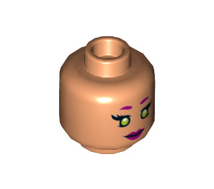 LEGO Flesh Starfire Minifigure Head (Recessed Solid Stud) (3626 / 21960)