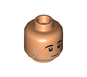 LEGO Flesh Tan France Minifigure Head (Recessed Solid Stud) (3626 / 78506)