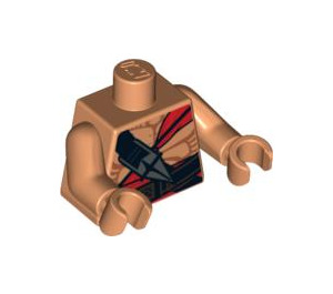 LEGO Kød Temple Vagt 2 Torso (973 / 76382)