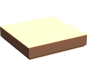 LEGO Flesh Tile 2 x 2 with Groove (3068 / 88409)