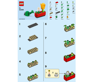 LEGO Flowers and Watering Can Set 40399 Instructions