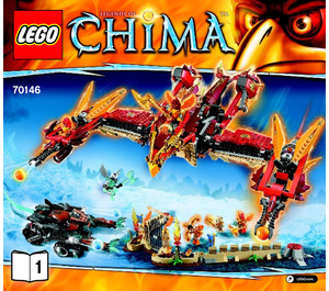 LEGO Flying Phoenix Fire Temple 70146 Anweisungen