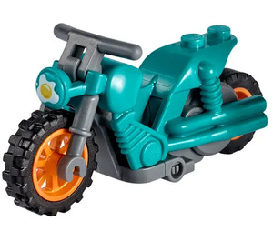 LEGO Flywheel Bike with Egg and Orange Rear Wheel