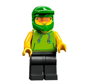 LEGO Eten Delivery Cyclist Minifiguur