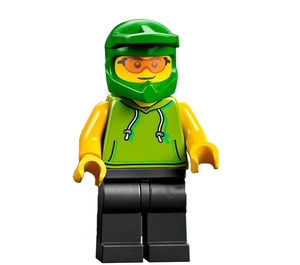 LEGO Essen Delivery Cyclist Minifigur