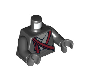 LEGO Voet Soldaat (Donkerrood) Torso (973 / 76382)