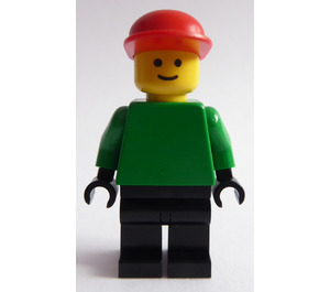 LEGO Football Player Goalkeeper rot und Weiß Teams Minifigur