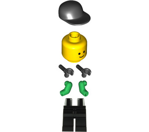 LEGO Football Player with German Flag Minifigure