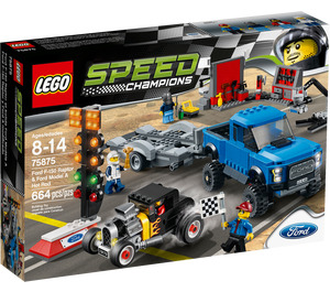 LEGO Ford F-150 Raptor & Ford Model een Hot Rod 75875 Packaging