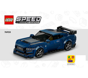 LEGO Ford Mustang Dark Horse Set 76920 Instructions