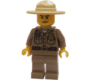 LEGO Forest Policejní důstojník s Tmavě žlutohnědá Nohy Minifigurka