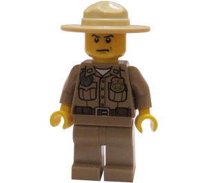 LEGO Forest Politie Officer met Dark Tan Poten minifiguur