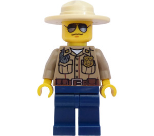 LEGO Forest Politimann med Radio og Hatt Minifigur