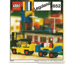 LEGO Fork Lift Truck and Trailer Set 652-1 Instructions