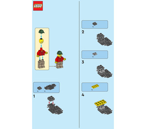 LEGO Fourchette Lift Truck 952212 Instructions