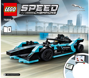 LEGO Formula E Panasonic Jaguar Racing GEN2 Car & Jaguar I-PACE eTROPHY Set 76898 Instructions