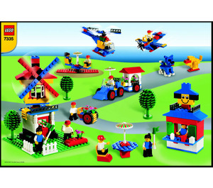 LEGO Foundation Set - Blauw Emmer 7335 Instructions