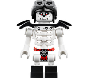 LEGO Frakjaw - con Negro Armadura, Aviador Casco y Gafas de protección Minifigura