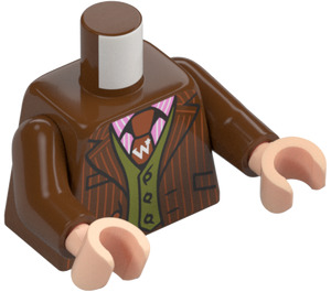 LEGO Fred og George Weasley Minifig Torso med Lyserød Skjorte (973 / 76382)