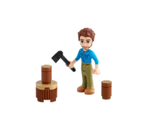 LEGO Friends Advent Calendar 2024 Set 42637-1 Subset Day 20 - Jonathan with Axe and Chopping Block