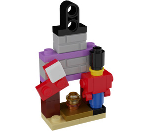 LEGO Friends Advent Calendar 41353-1 Podzbiór Day 4 - Tree Ornament 'Fireplace with Decoration'