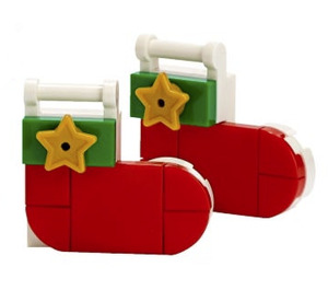 LEGO Friends Advent Calendar Set 41382-1 Subset Day 10 - Two Christmas Socks Tree Ornament