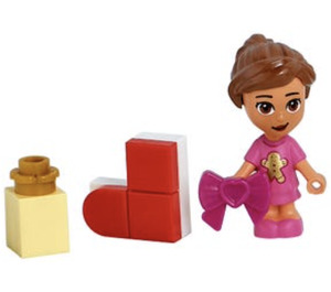 LEGO Friends Advent Calendar 41690-1 Teilmenge Day 1 - Olivia, Stocking, and Package