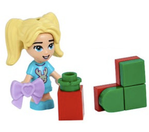 LEGO Friends Advent Calendar Set 41690-1 Subset Day 7 - Stephanie, Stocking, and Package