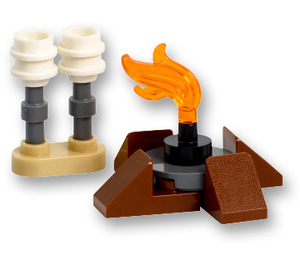 LEGO Friends Advent kalender 41706-1 Subset Day 9 - Campfire and Marshmallows