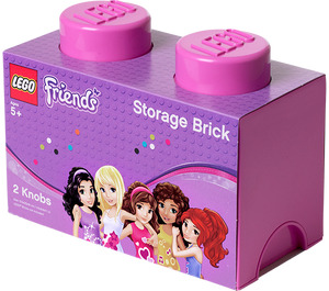 LEGO Friends Storage Backstein 2 Bright Purple (5004273)