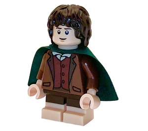 LEGO Frodo Baggins with Green Cape and Flesh Feet Minifigure