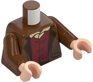 LEGO Frodo Baggins mit Grün Umhang und Fleisch Feet Minifigur Torso (973 / 76382)