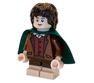 LEGO Frodo Baggins z Zielony Peleryna I Cielisty Feet Minifigurka