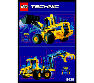 LEGO Vorderseite Ende Loader 8439 Instructions