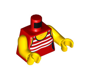 LEGO Fun at the Beach Grandma Minifig Torso (973 / 76382)