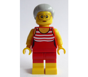 LEGO Fun at the Beach Grandma Minifigur