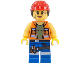 LEGO Gail the Bouw Worker minifiguur