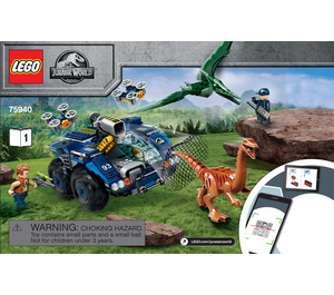 LEGO Gallimimus en Pteranodon Breakout 75940 Instructions