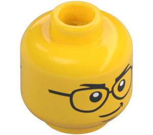 LEGO Gamer, Mannelijk (60388) Minifiguur Hoofd (Verzonken solide nop) (3626 / 101419)