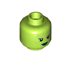 LEGO Gamora Minifigure Head (Recessed Solid Stud) (3626 / 18118)