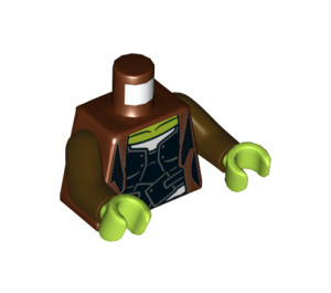 LEGO Gamora med Brun Coat Minifigur Overkropp (973 / 76382)