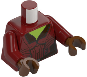 LEGO Gamora with Dark Red Suit Minifig Torso (973)