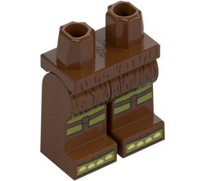 LEGO Gamorrean Bewaker (Olive Groen) met Sandals Minifiguur Heupen en benen (1529 / 3815)