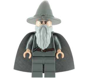 LEGO Gandalf the Grey mit Hut und Umhang mit Kurz Cheek Lines Minifigur