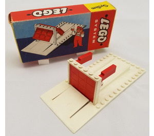 LEGO Garage Platte und Tür (Weiße Basis und Türrahmen) 235-1