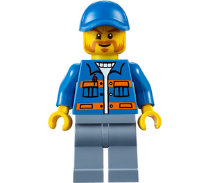 LEGO Garbage Collector mit Blau Jacke Minifigur