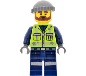 LEGO Garbage Man Grant Minifiguur