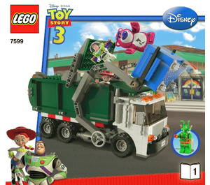 LEGO Garbage Truck Getaway Set 7599 Instructions
