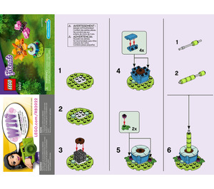 LEGO Garden Bloem en Butterfly 30417 Instructions